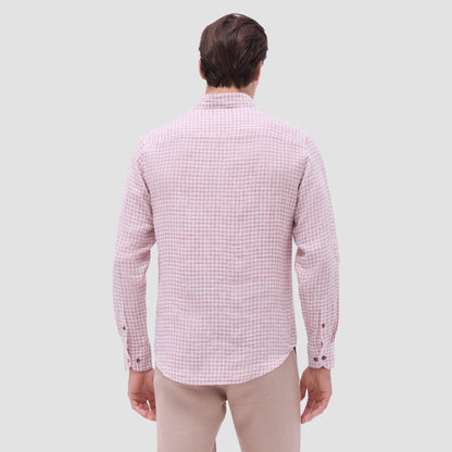 Bugatchi Karl Gingham Shirt Brick