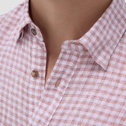 Bugatchi Karl Gingham Shirt Brick