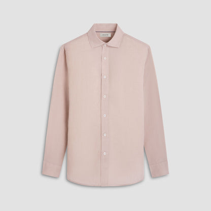 Bugatchi Axel Solid Linen Shirt Sand