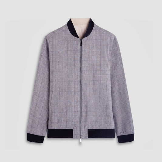Bugatchi Reversible Blouson Jacket Sand