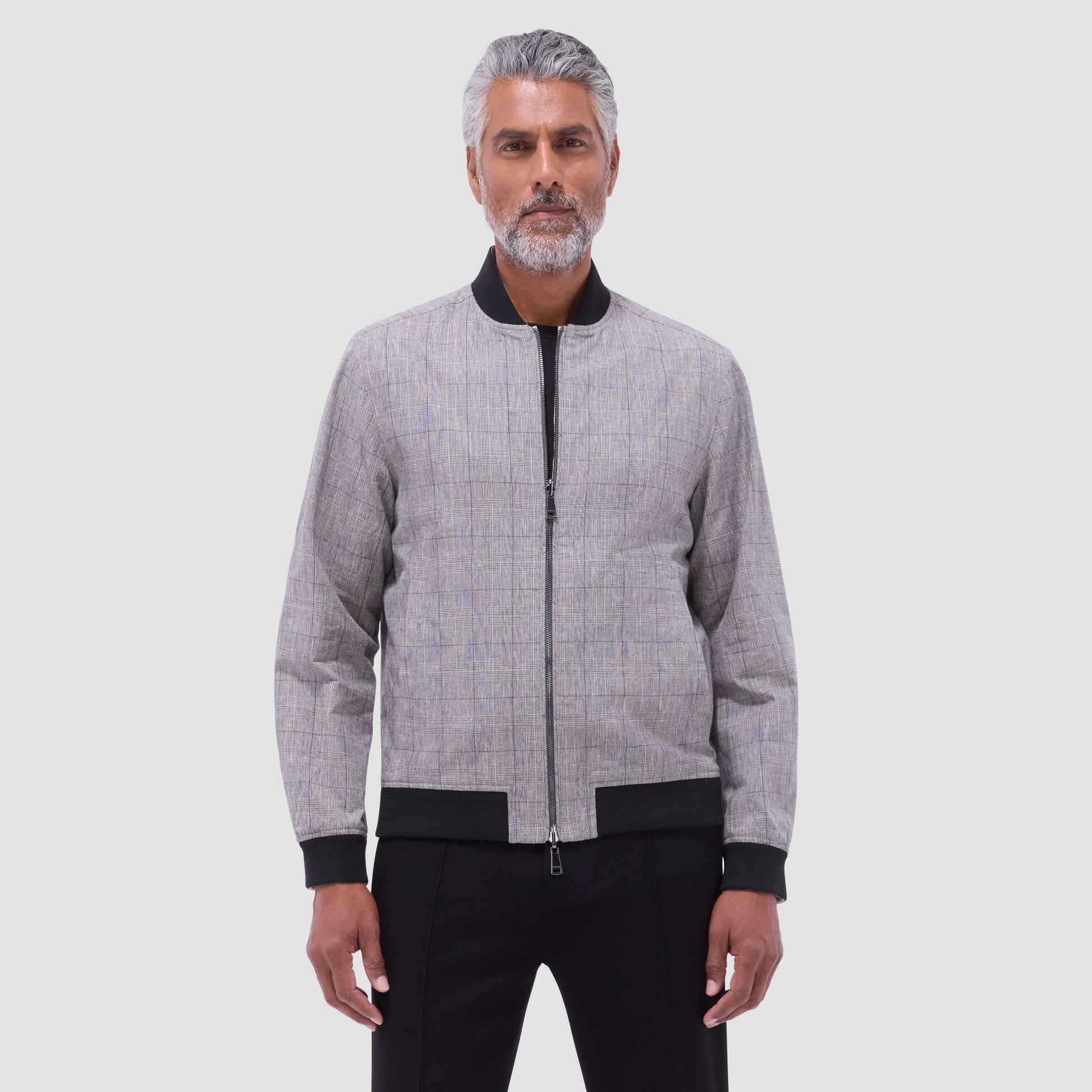 Bugatchi Reversible Blouson Jacket Sand