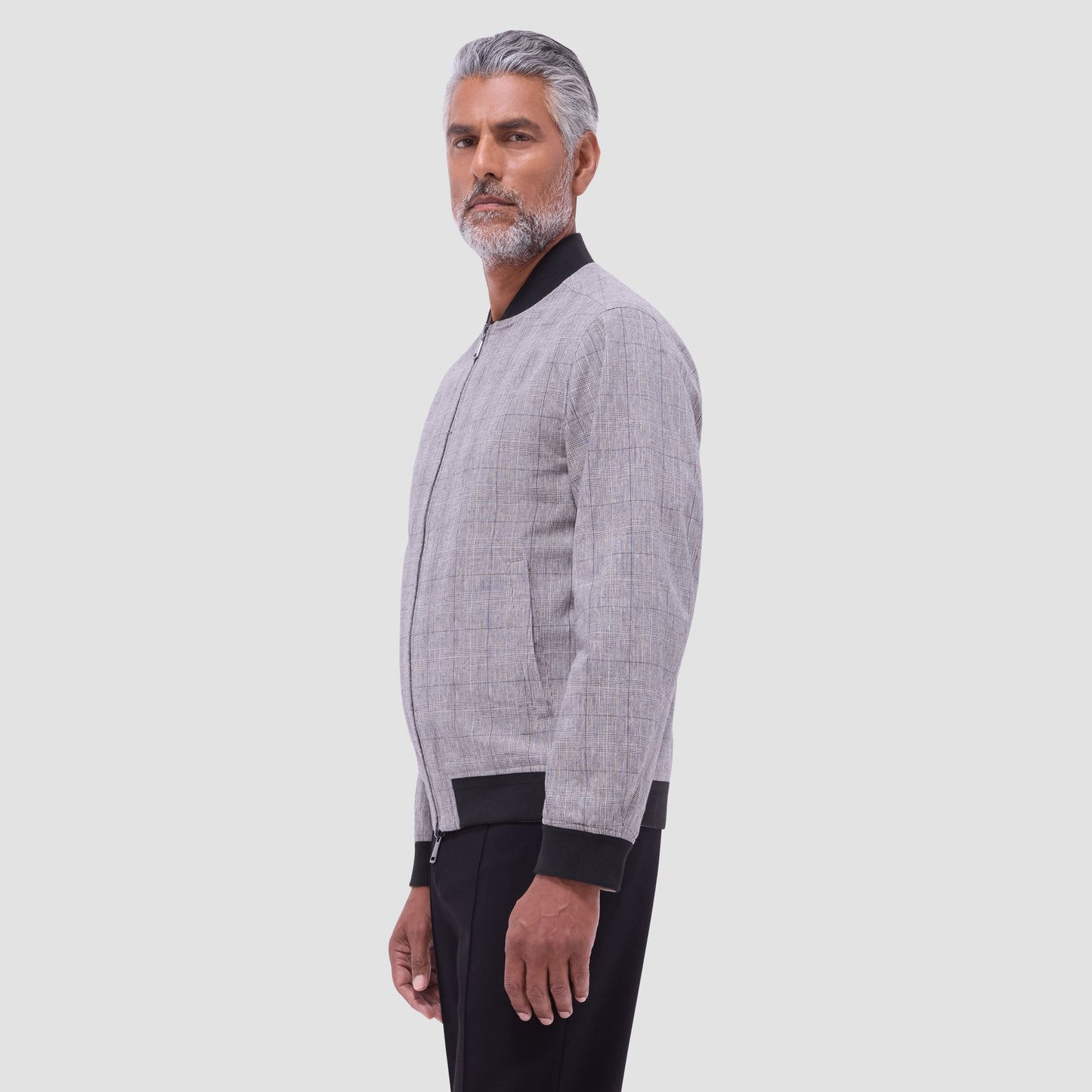 Bugatchi Reversible Blouson Jacket Sand