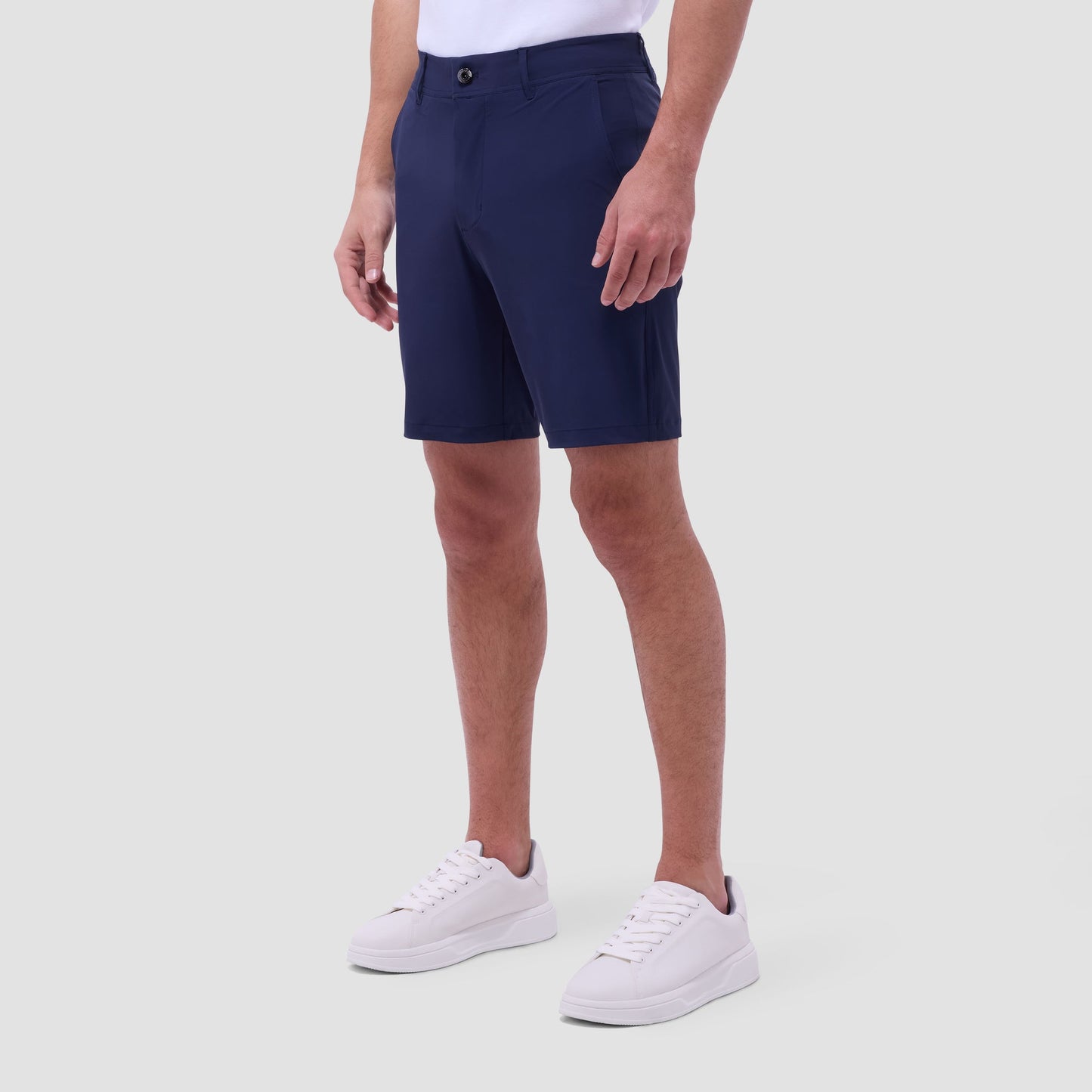 Bugatchi Presley Performance Bermuda Shorts Navy