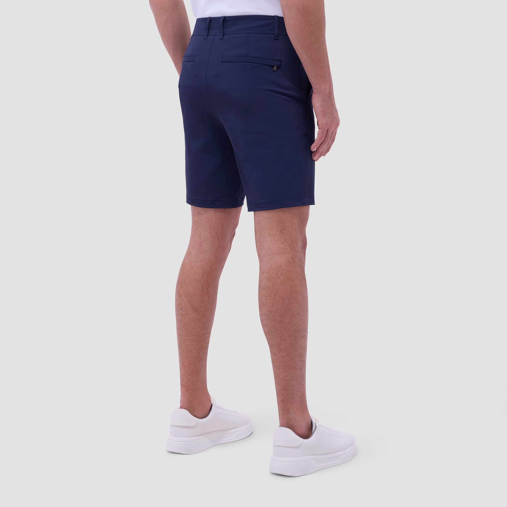 Bugatchi Presley Performance Bermuda Shorts Navy