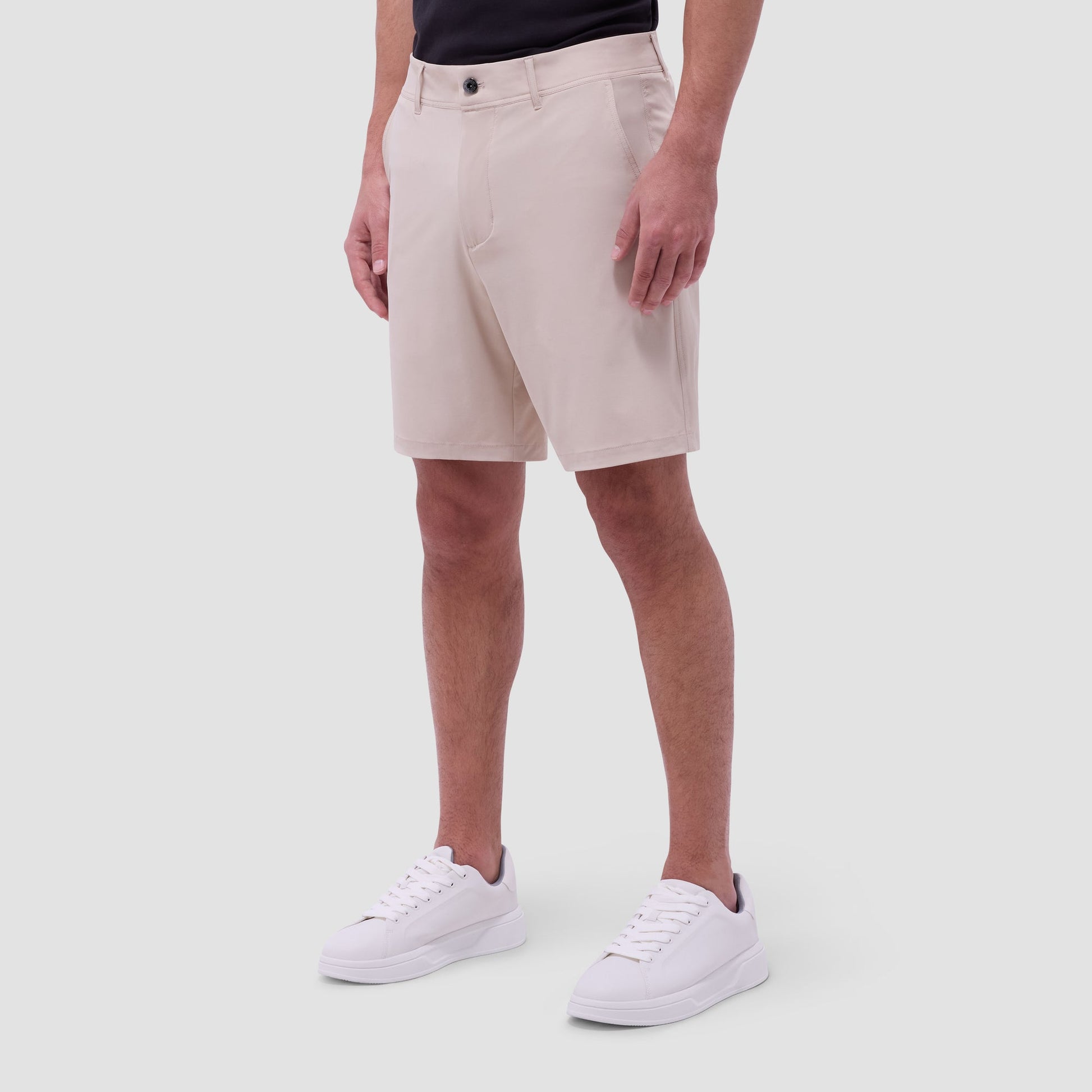 Bugatchi Presley Performance Bermuda Shorts Sand