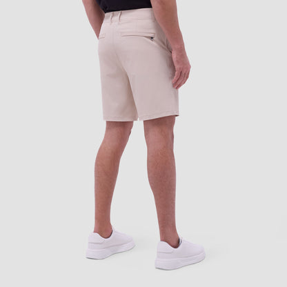 Bugatchi Presley Performance Bermuda Shorts Sand