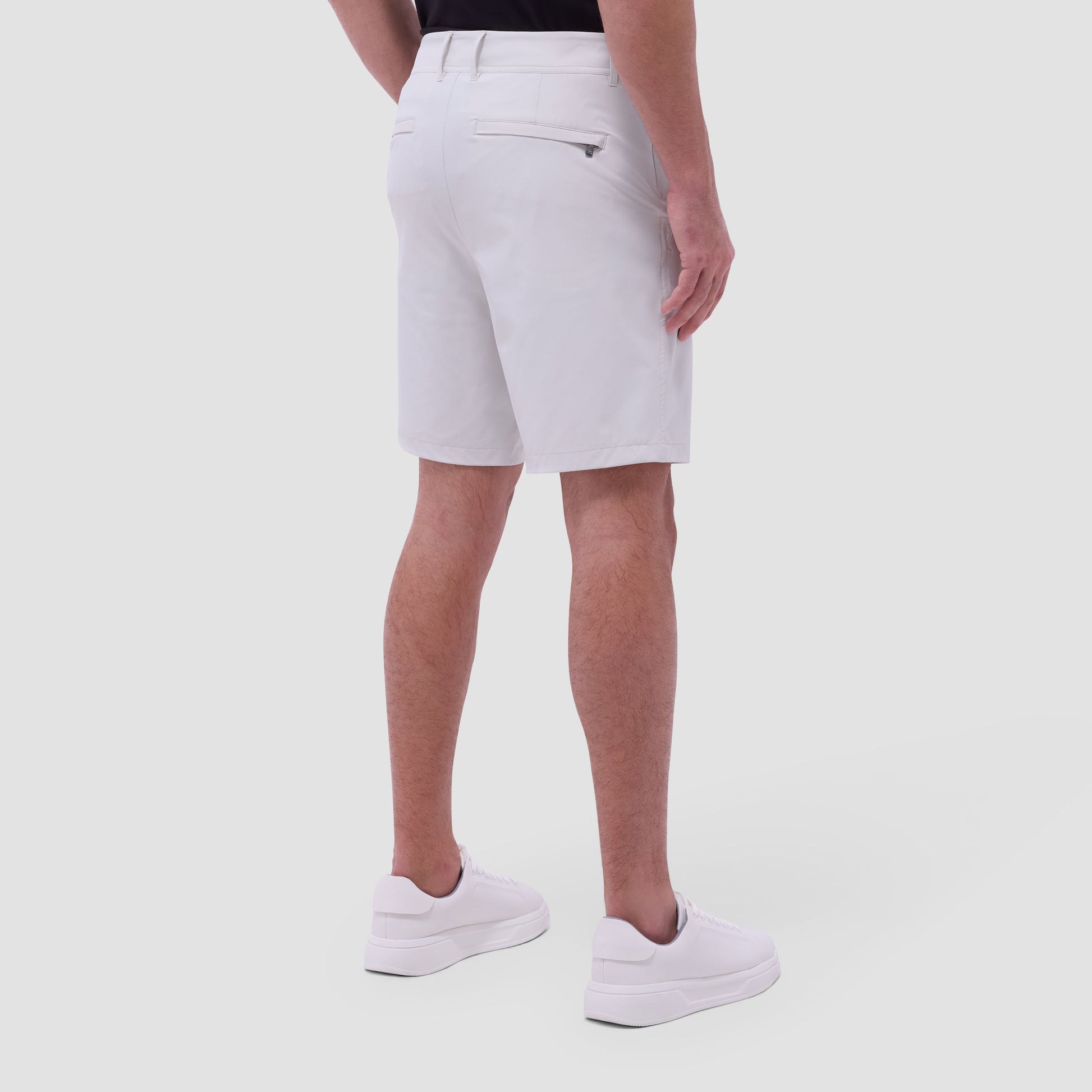 Bugatchi Presley Performance Bermuda Shorts Stone