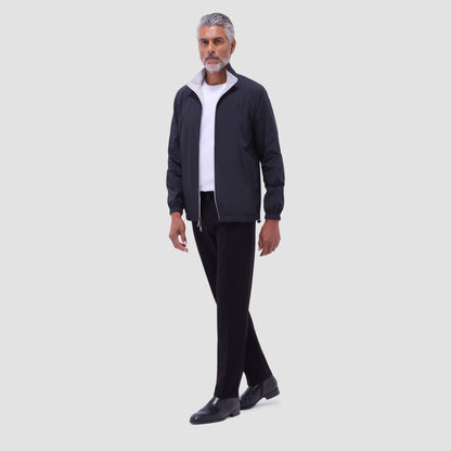 Bugatchi Reversible Windbreaker Jacket Black