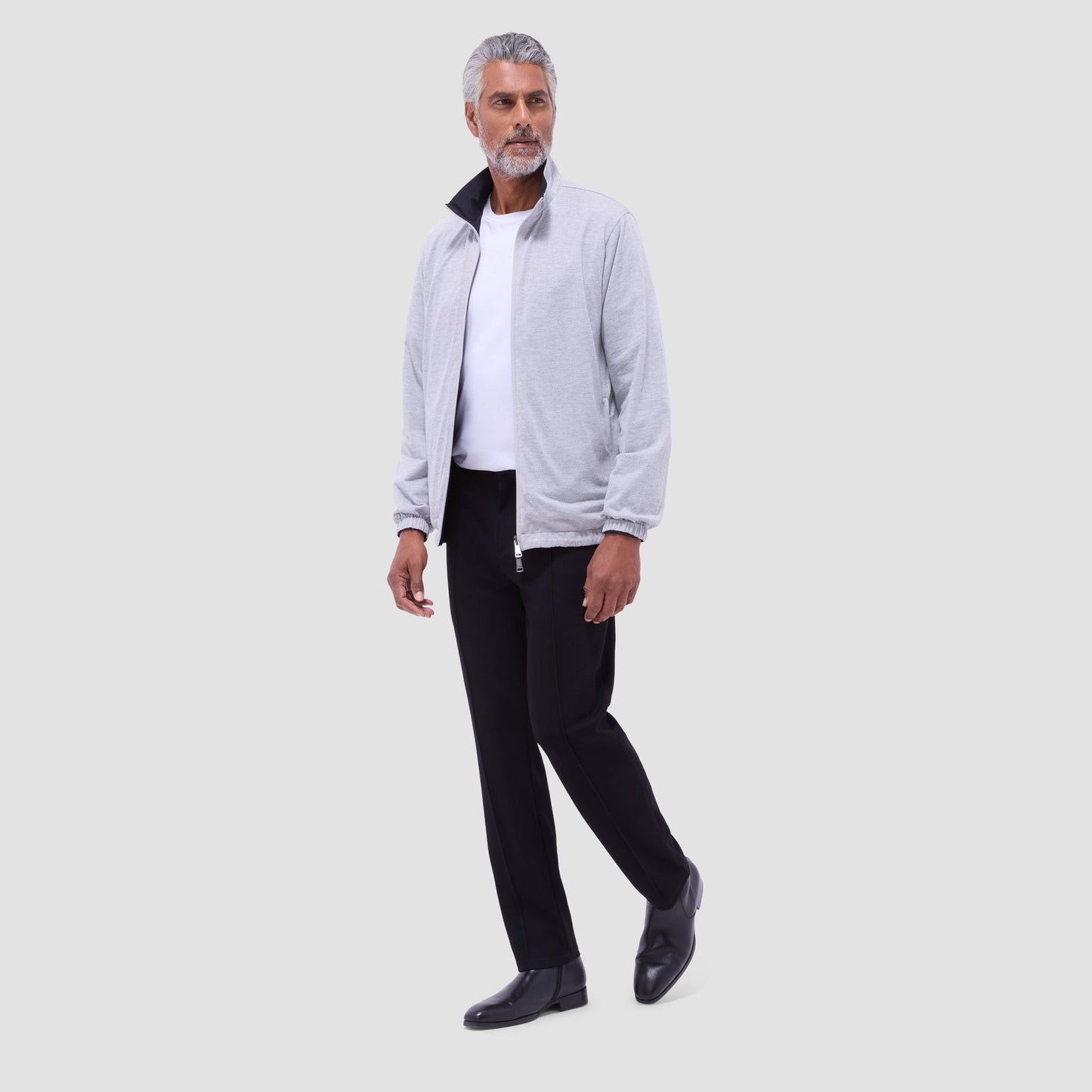 Bugatchi Reversible Windbreaker Jacket Black