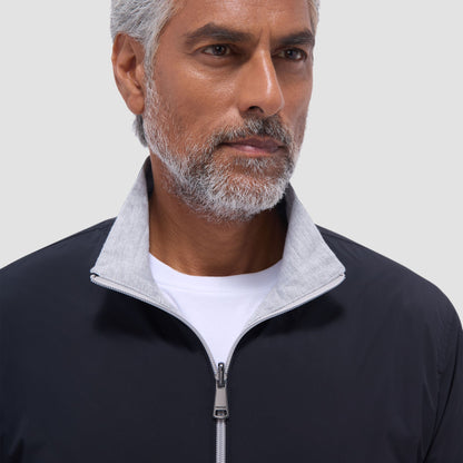 Bugatchi Reversible Windbreaker Jacket Black