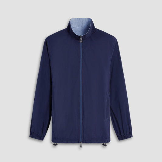 Bugatchi Reversible Windbreaker Jacket Navy