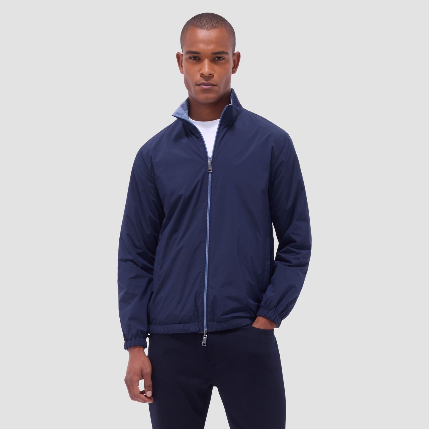 Bugatchi Reversible Windbreaker Jacket Navy