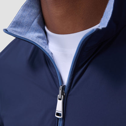 Bugatchi Reversible Windbreaker Jacket Navy
