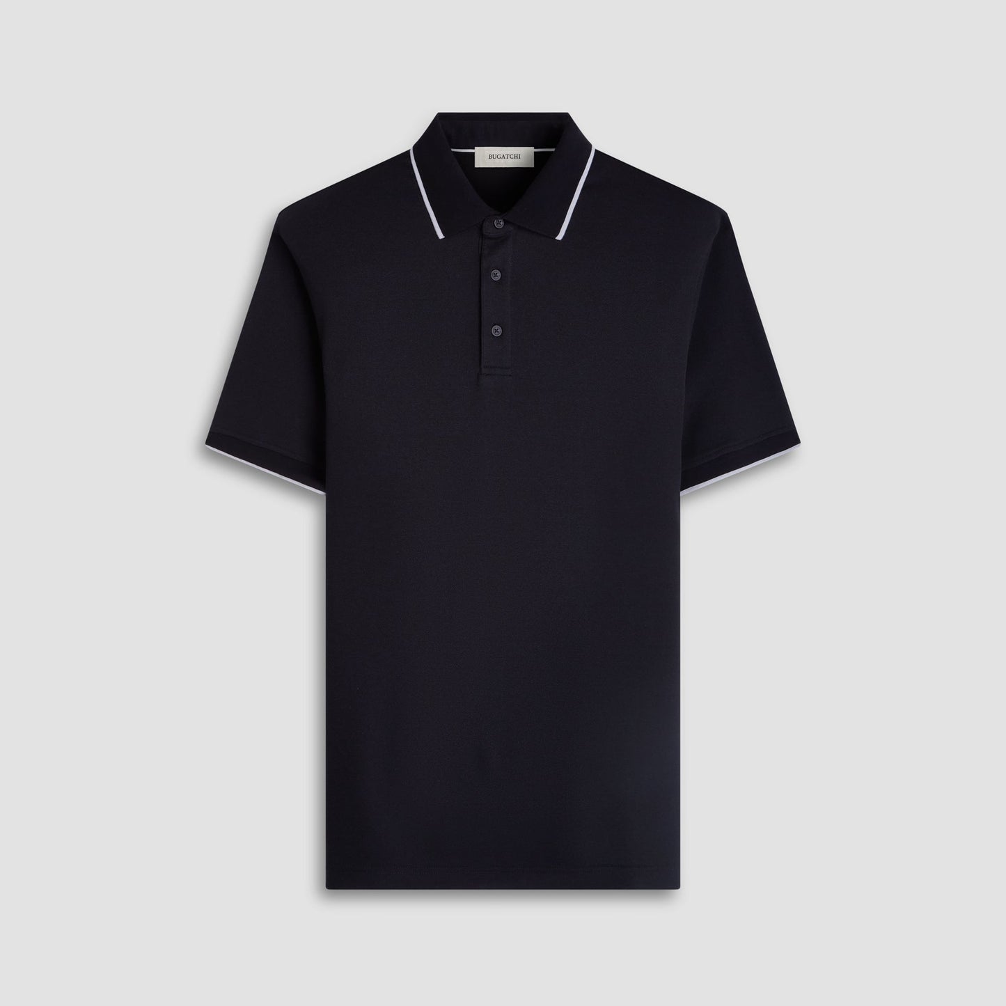 Bugatchi Pique Polo Shirt Black