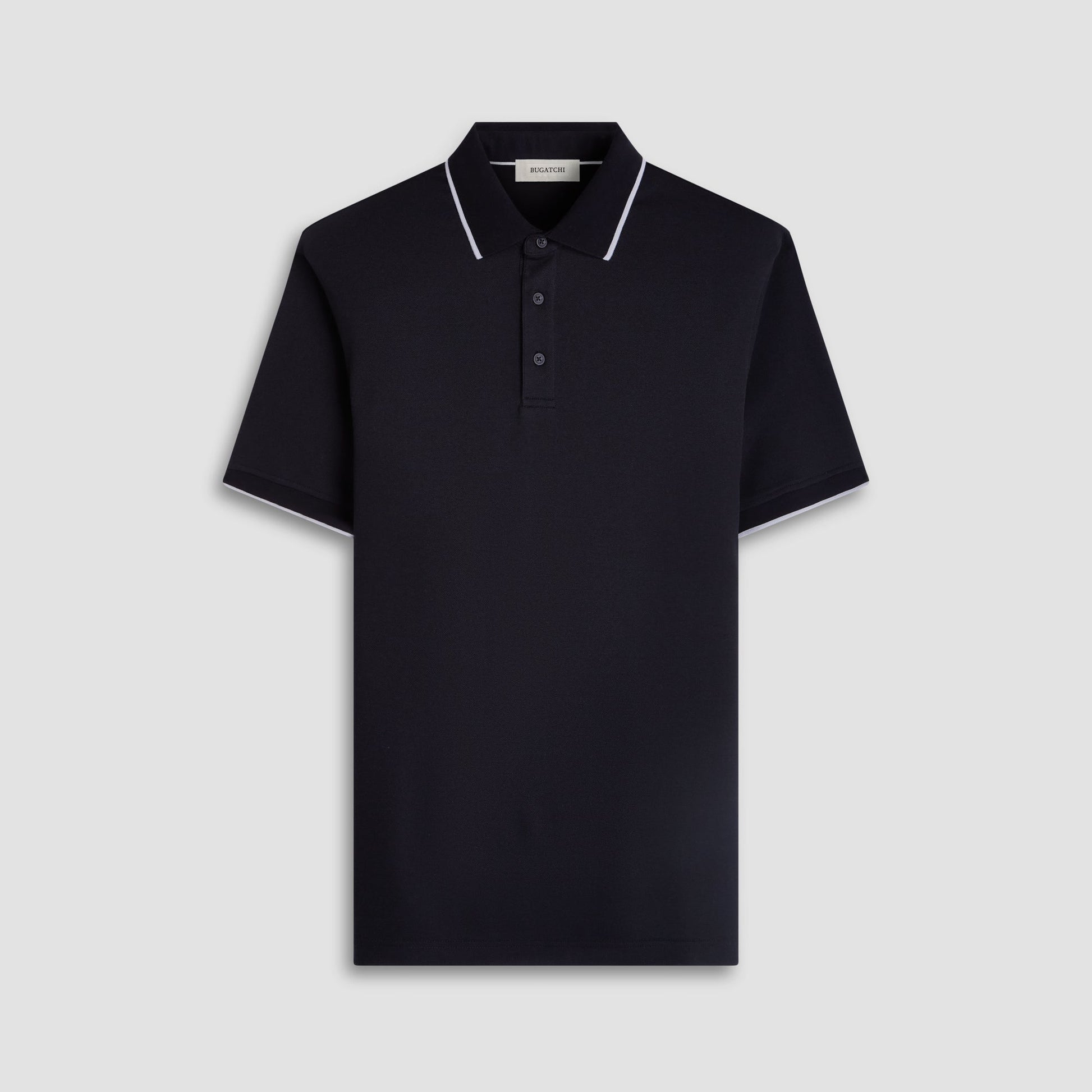 Bugatchi Pique Polo Shirt Black
