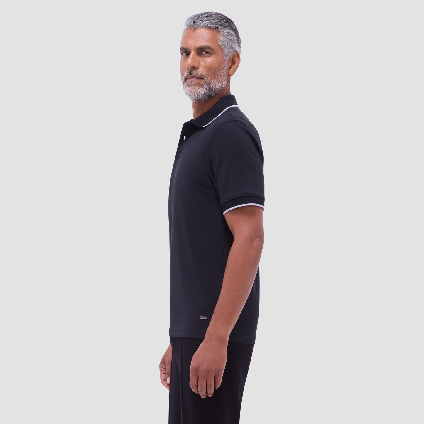 Bugatchi Pique Polo Shirt Black