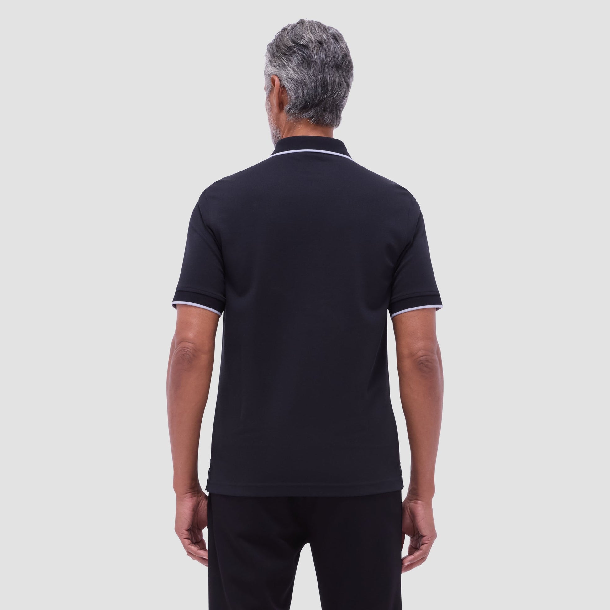 Bugatchi Pique Polo Shirt Black
