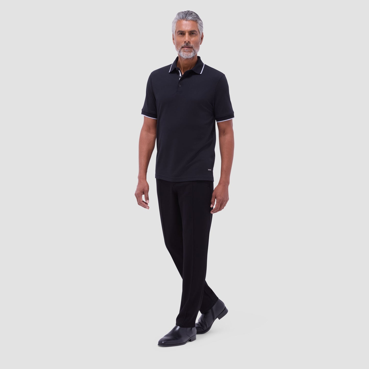 Bugatchi Pique Polo Shirt Black