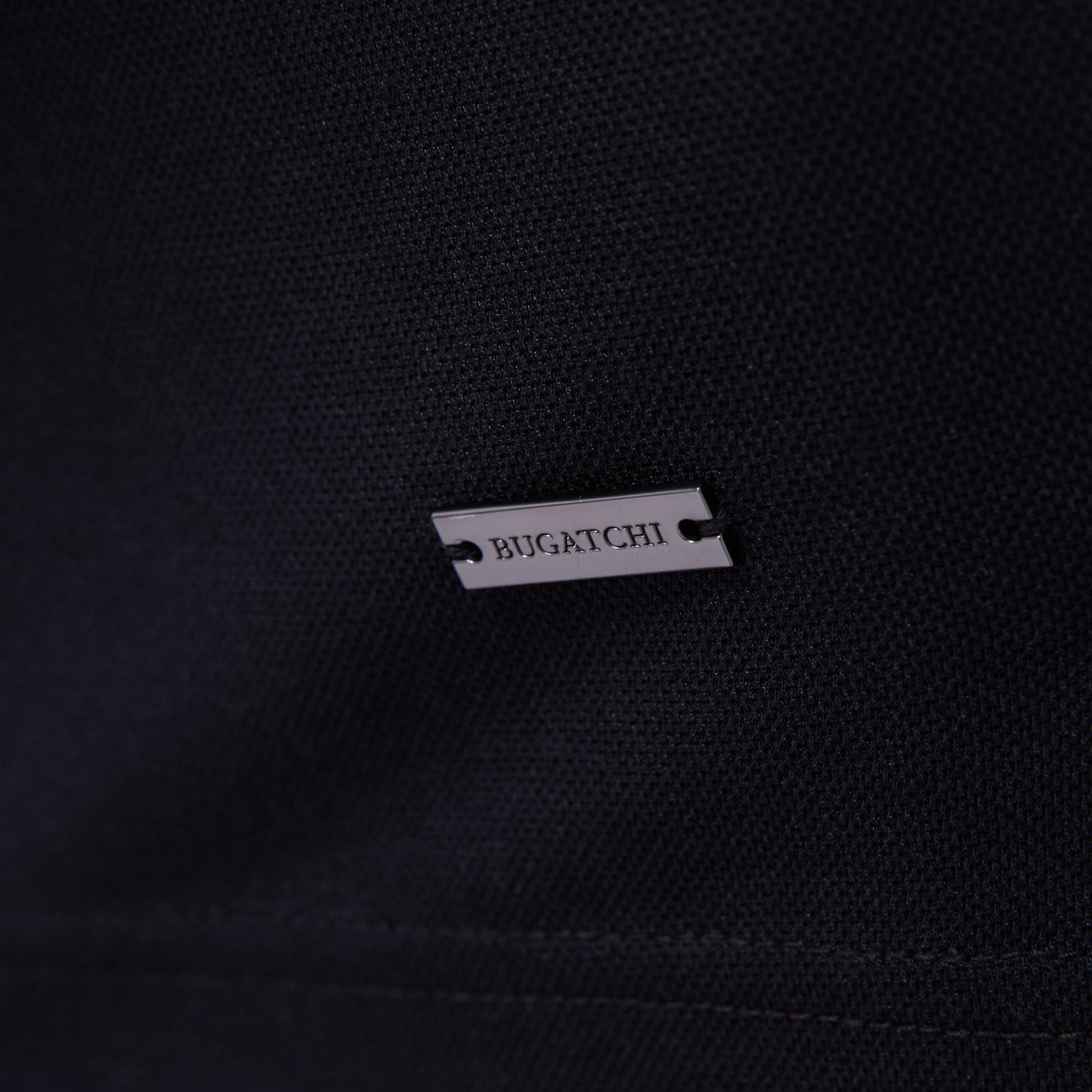 Bugatchi Pique Polo Shirt Black