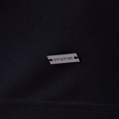 Bugatchi Pique Polo Shirt Black