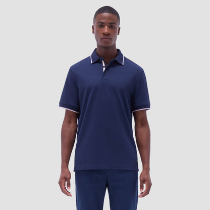 Bugatchi Pique Polo Shirt Navy