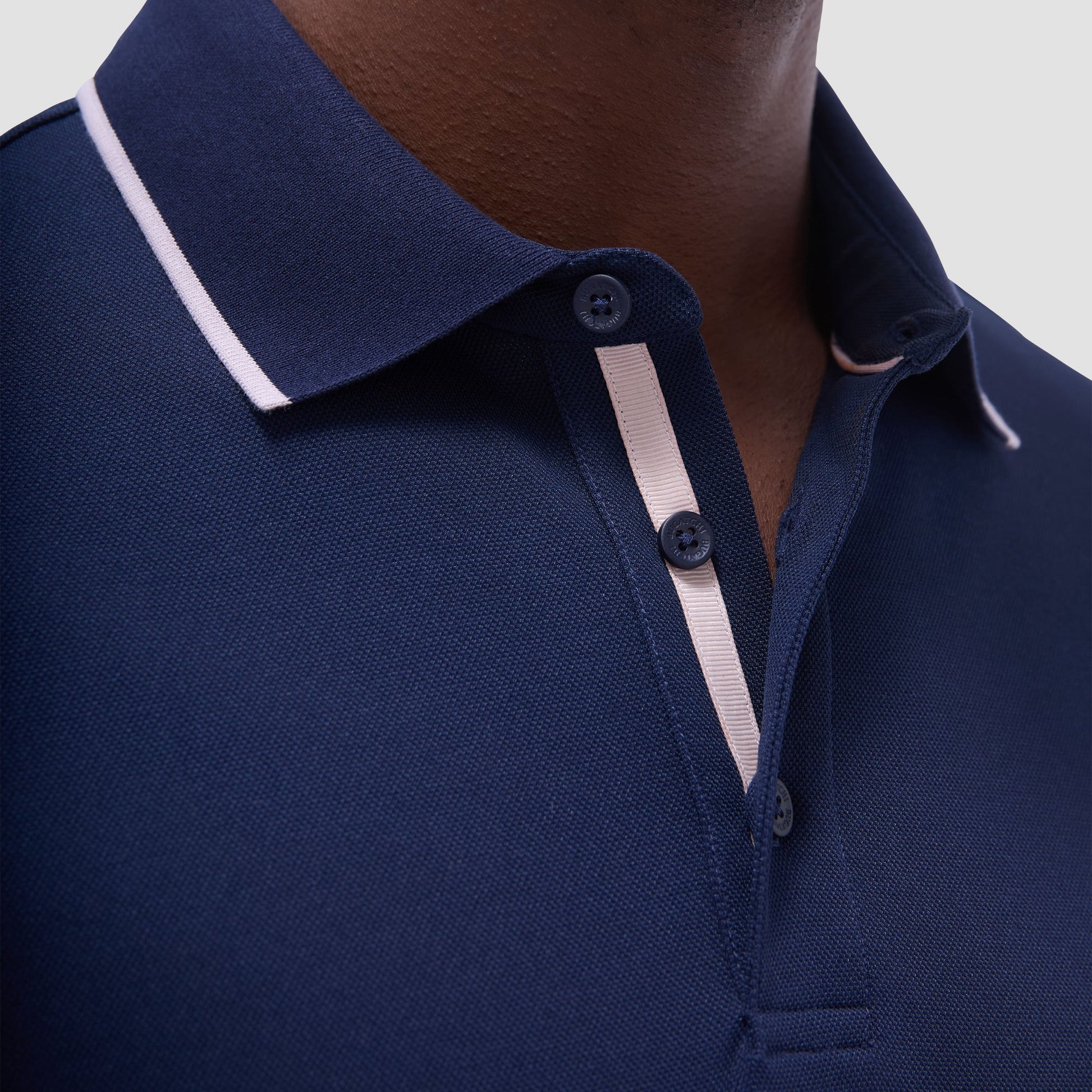 Bugatchi Pique Polo Shirt Navy