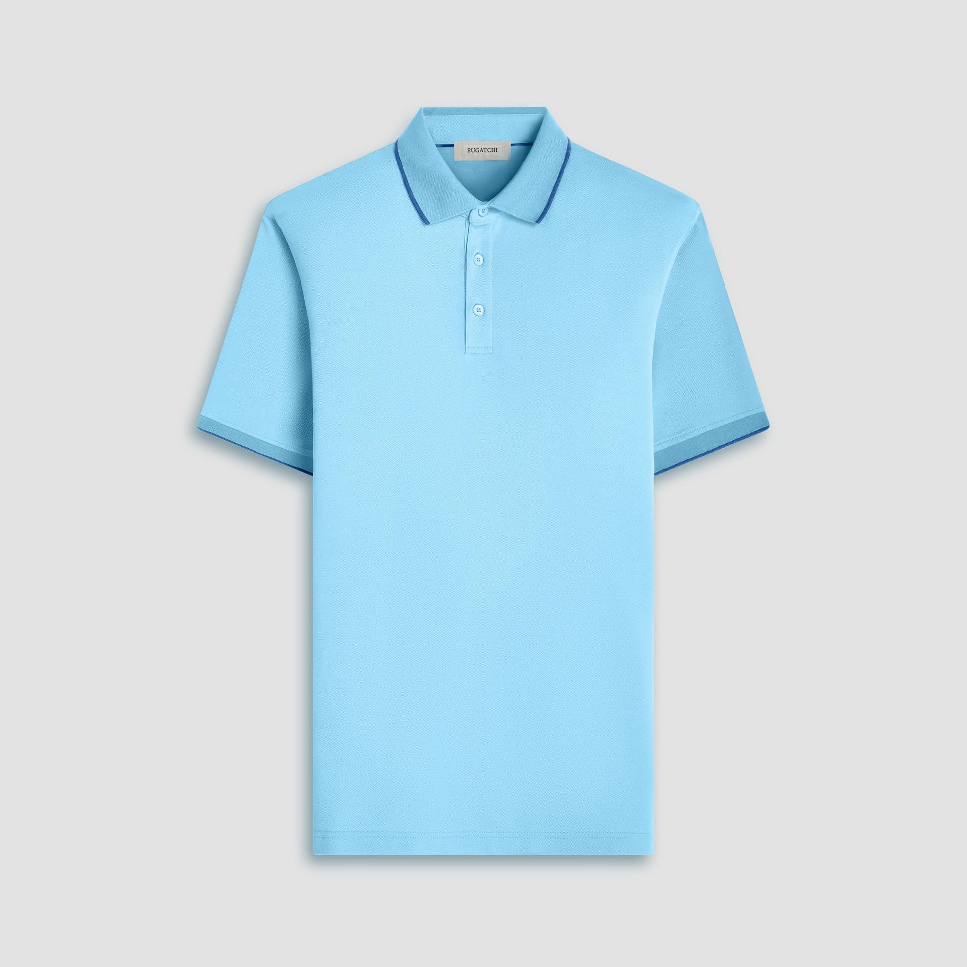 Bugatchi Pique Polo Shirt Turquoise