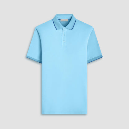 Bugatchi Pique Polo Shirt Turquoise