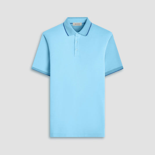 Bugatchi Pique Polo Shirt Turquoise