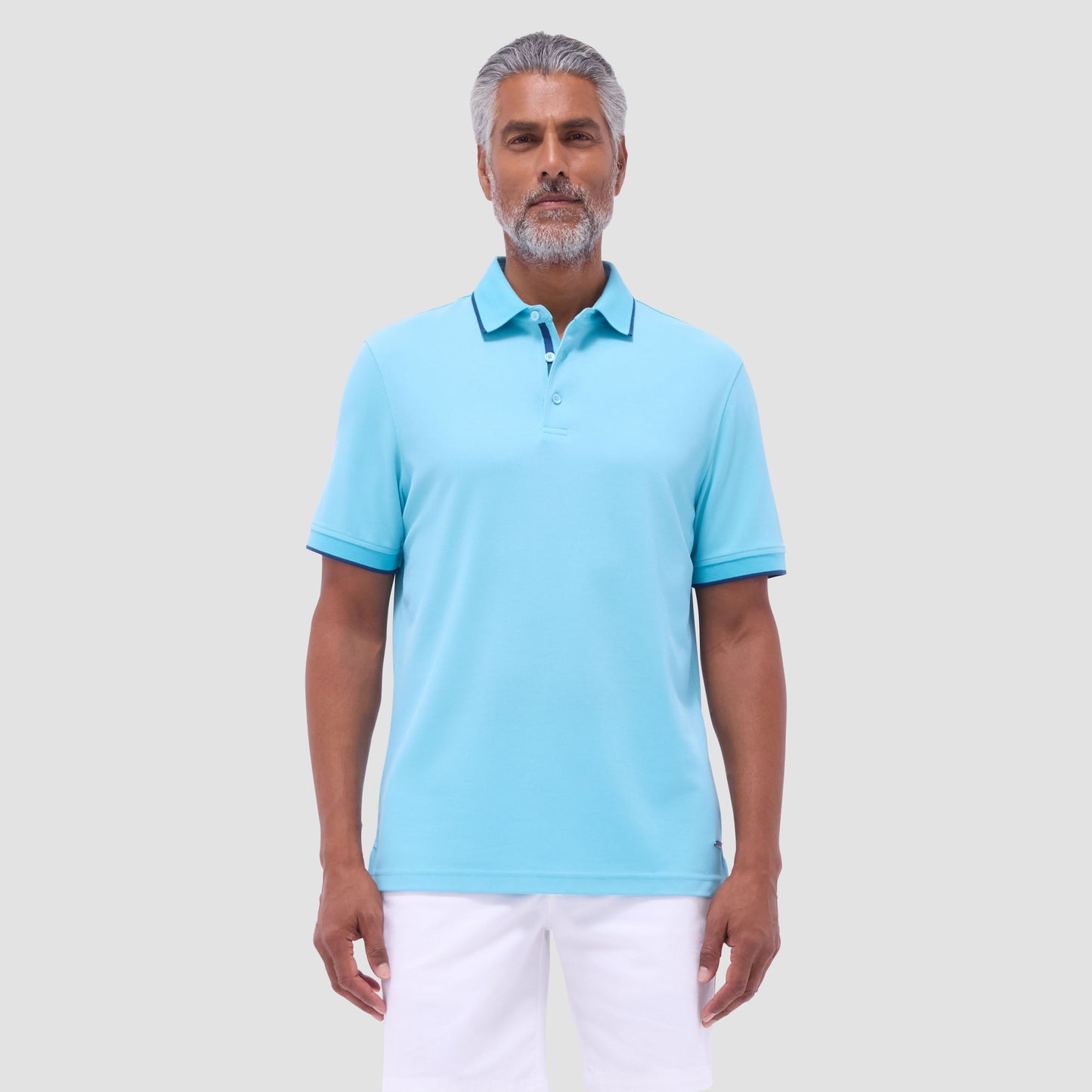 Bugatchi Pique Polo Shirt Turquoise