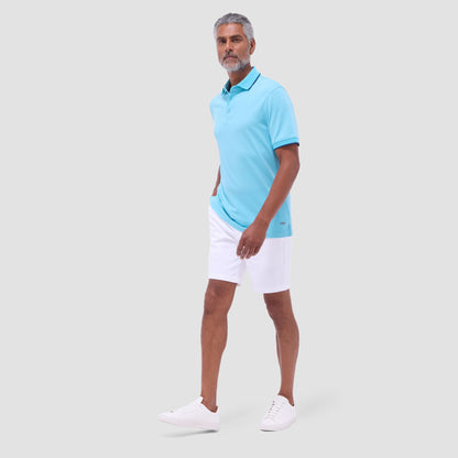 Bugatchi Pique Polo Shirt Turquoise