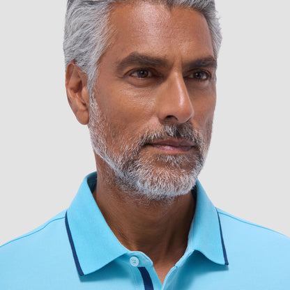Bugatchi Pique Polo Shirt Turquoise