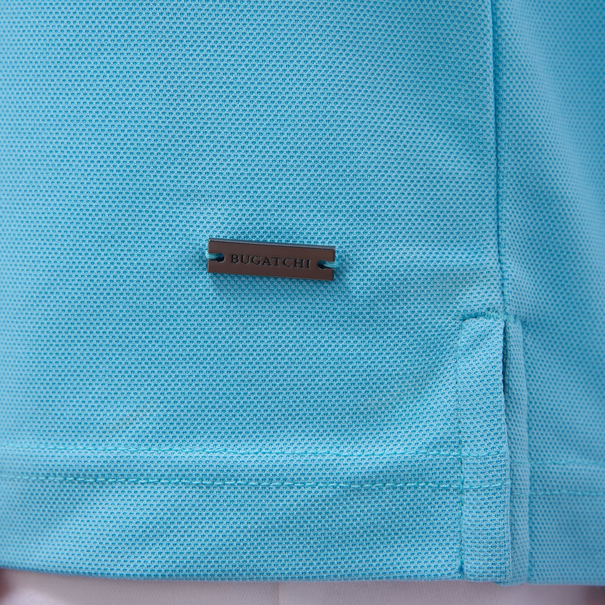 Bugatchi Pique Polo Shirt Turquoise