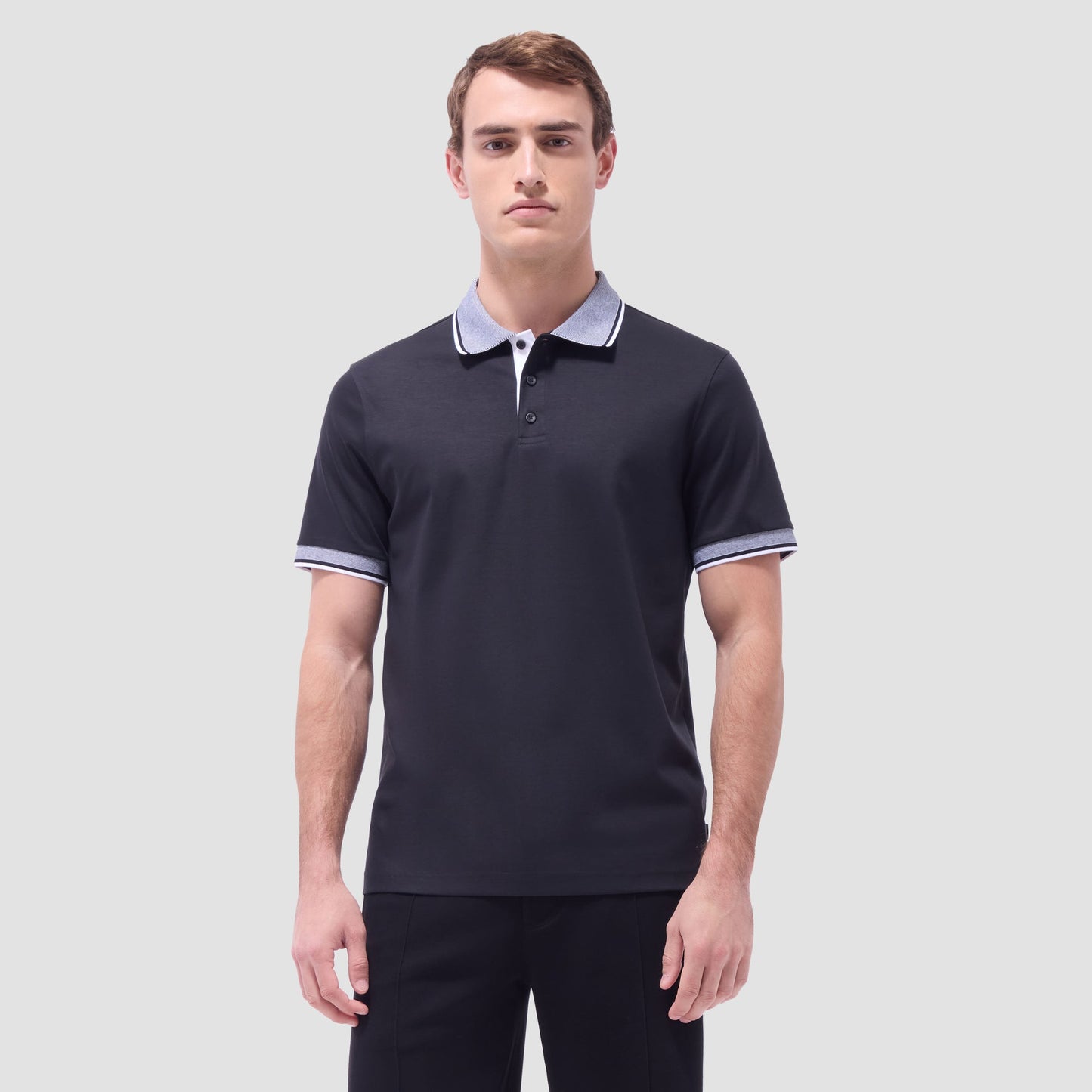 Bugatchi Solid Polo Shirt Black