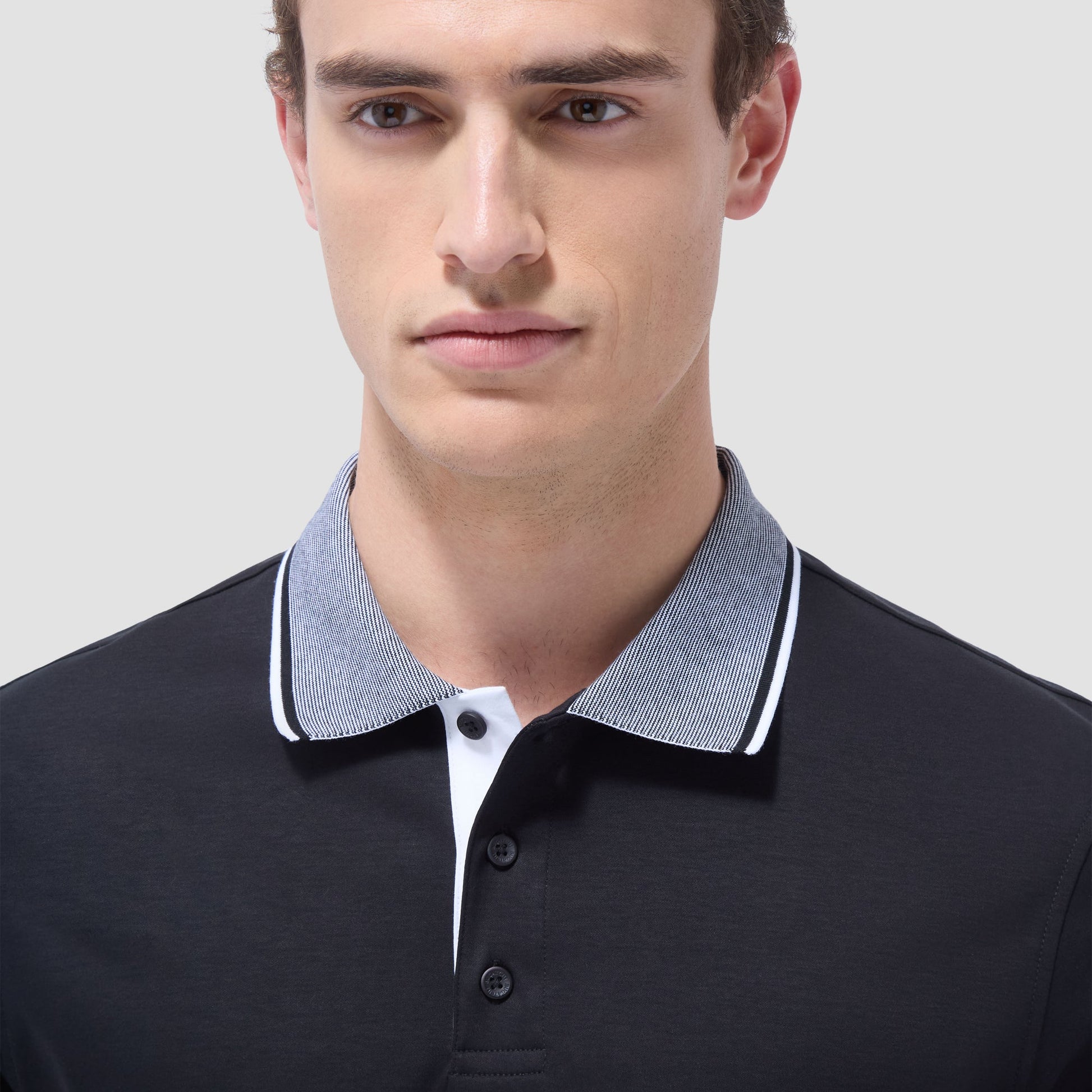 Bugatchi Solid Polo Shirt Black