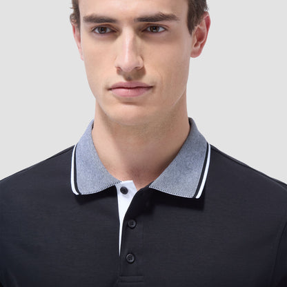 Bugatchi Solid Polo Shirt Black