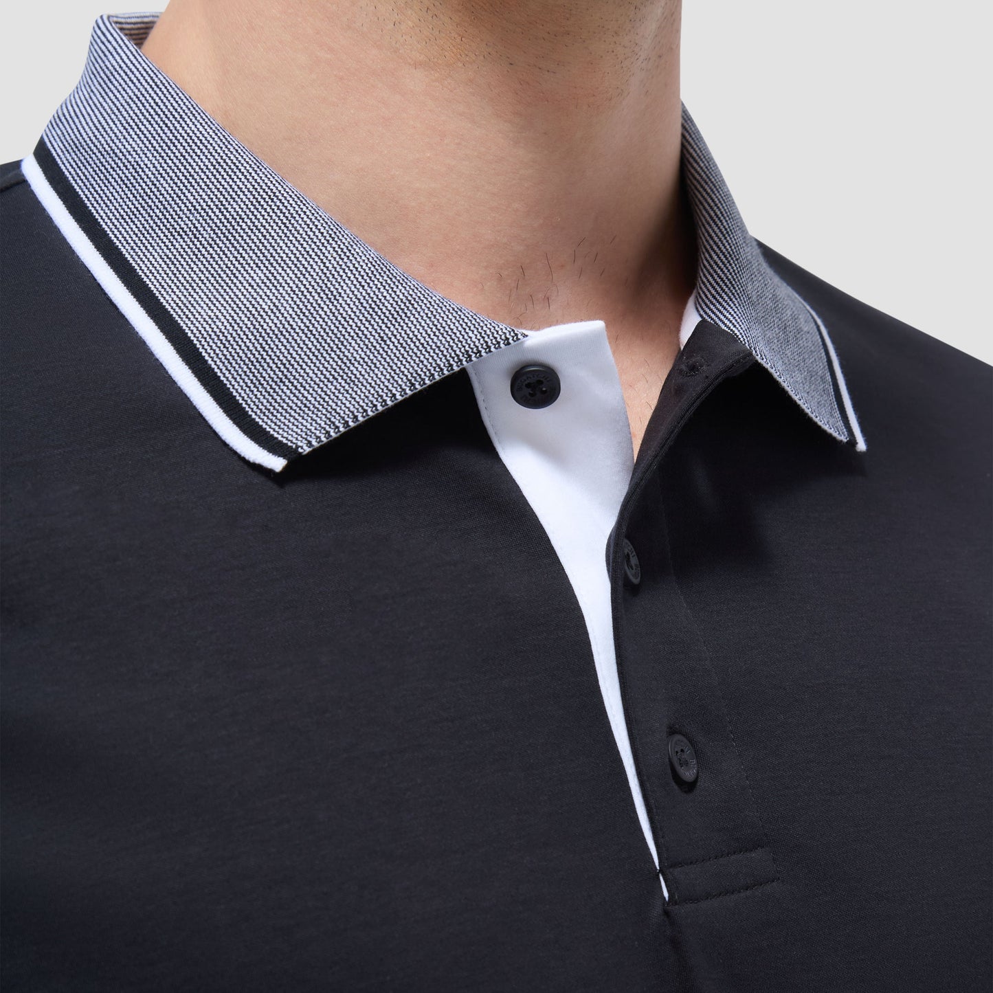 Bugatchi Solid Polo Shirt Black