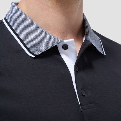 Bugatchi Solid Polo Shirt Black