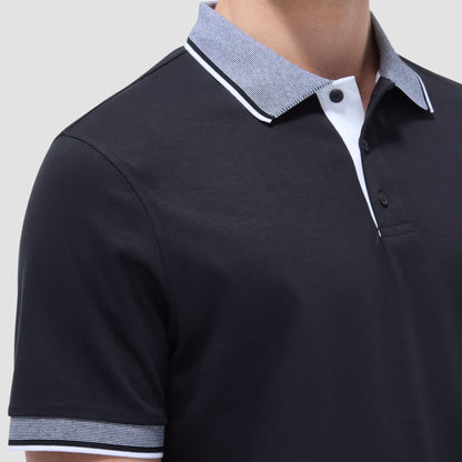Bugatchi Solid Polo Shirt Black