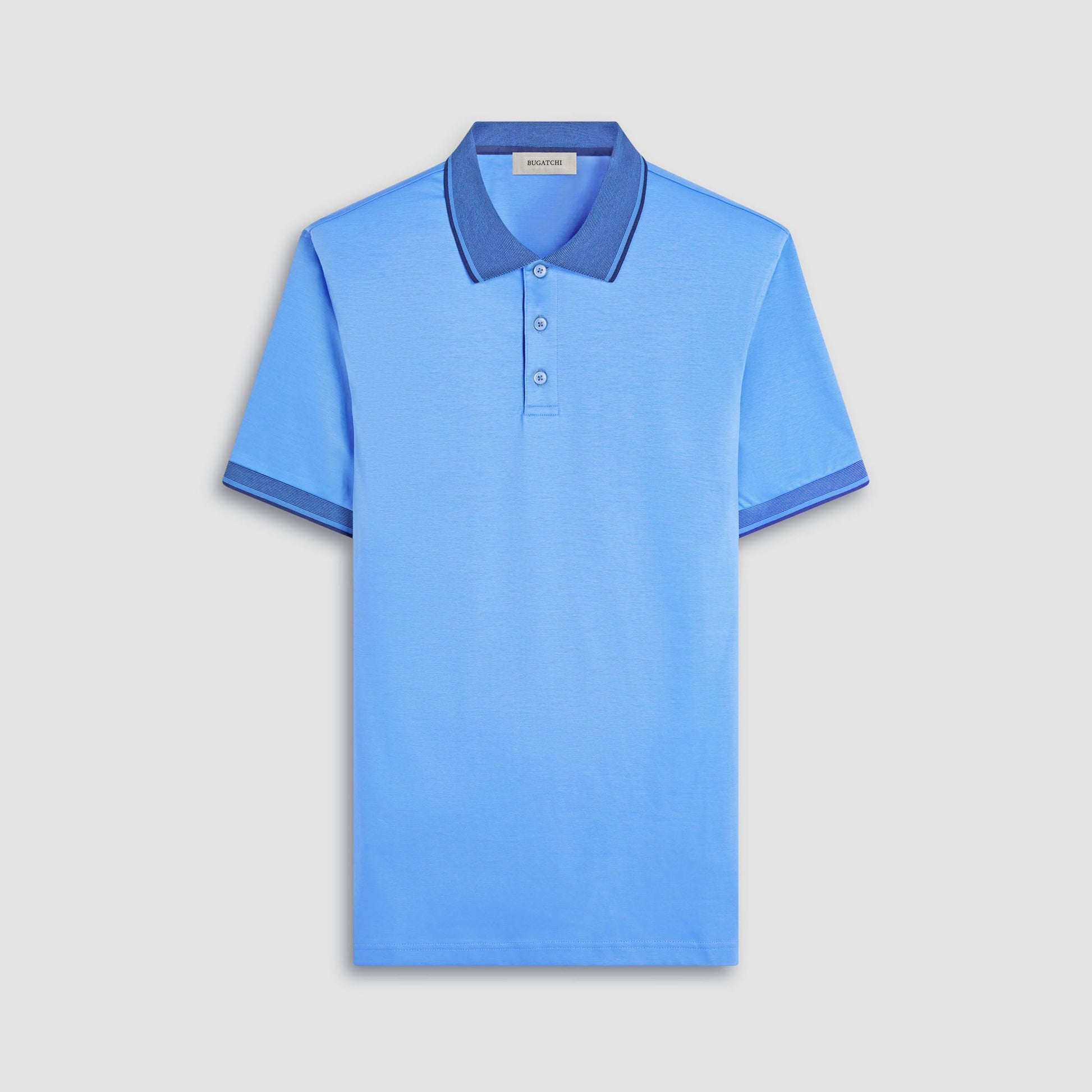 Bugatchi Solid Polo Shirt Classic Blue