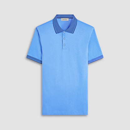 Bugatchi Solid Polo Shirt Classic Blue