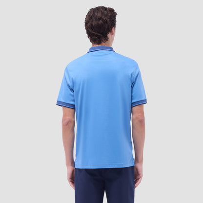 Bugatchi Solid Polo Shirt Classic Blue