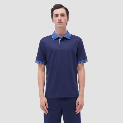 Bugatchi Solid Polo Shirt Navy