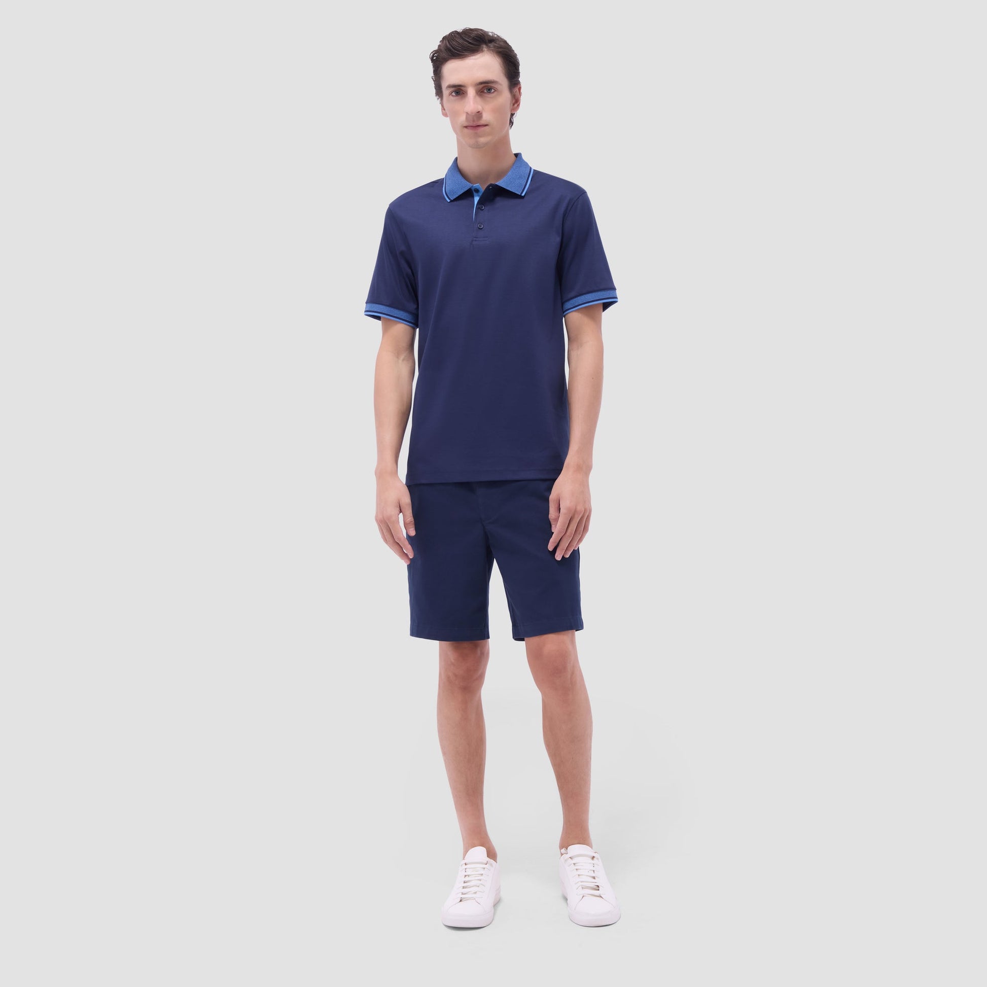 Bugatchi Solid Polo Shirt Navy