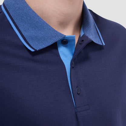Bugatchi Solid Polo Shirt Navy