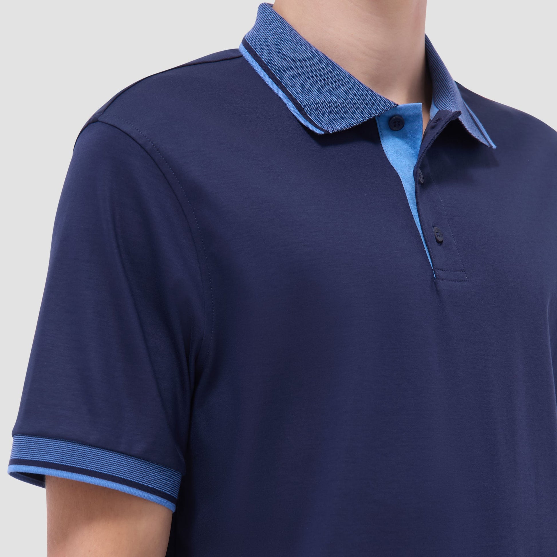 Bugatchi Solid Polo Shirt Navy