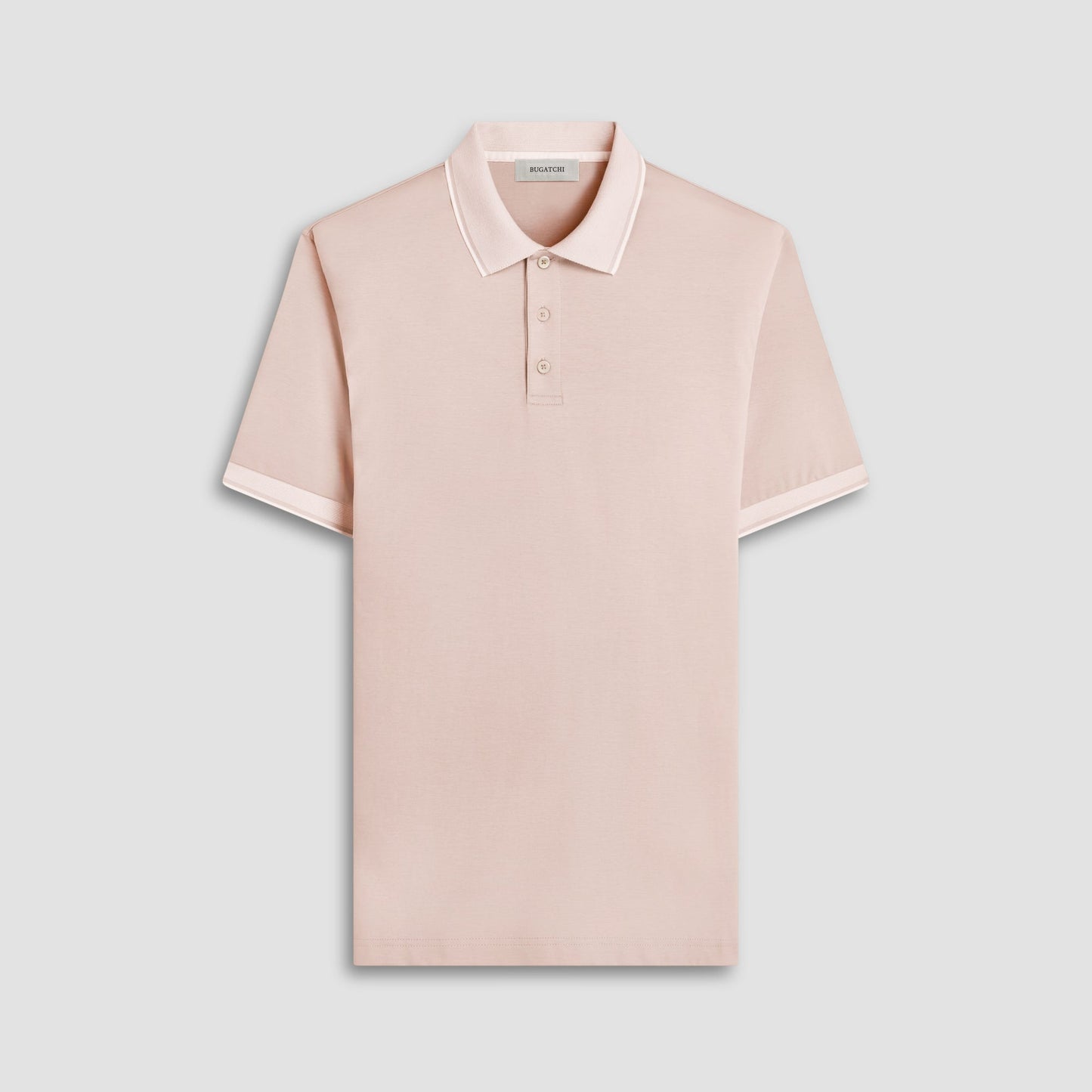 Bugatchi Solid Polo Shirt Sand