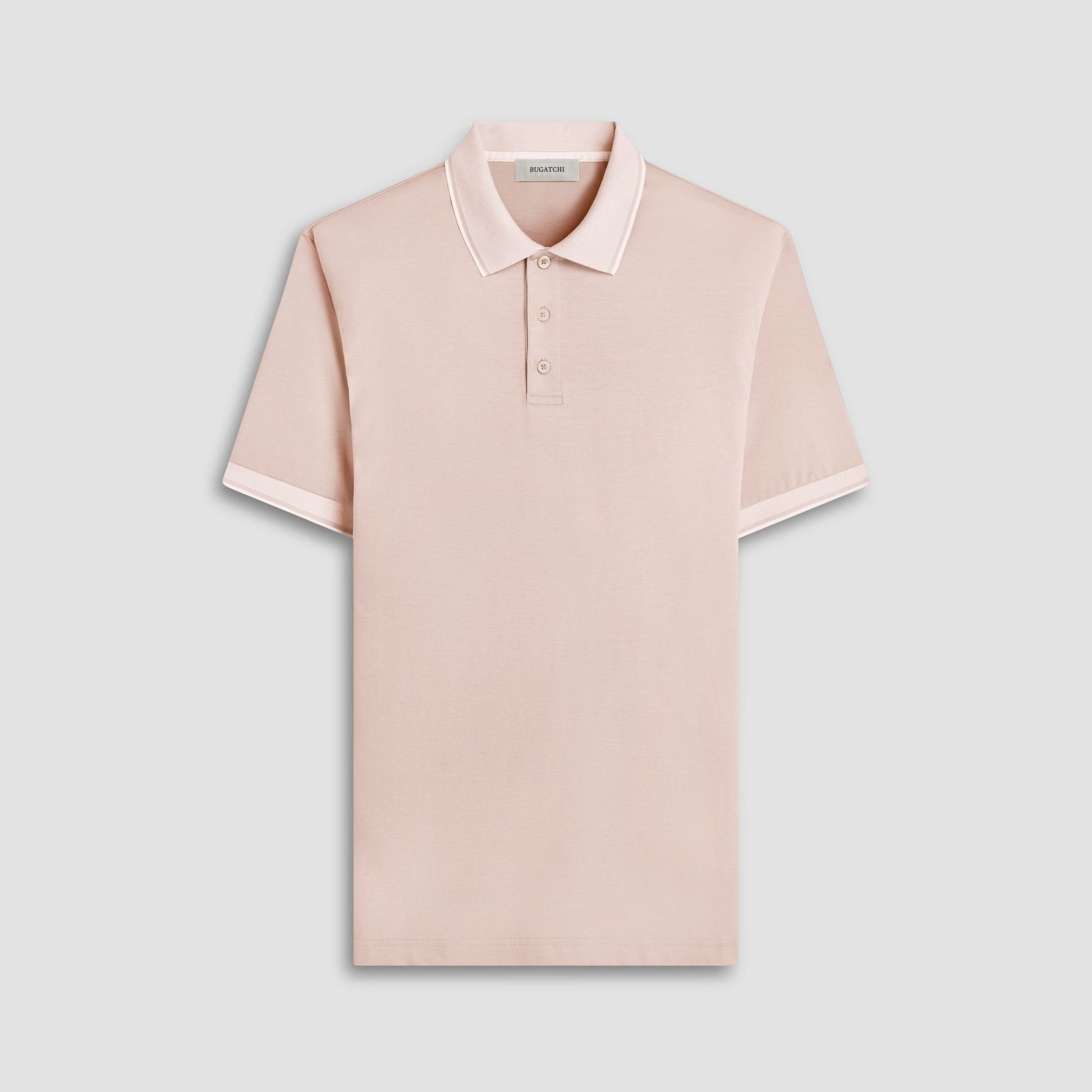 Bugatchi Solid Polo Shirt Sand