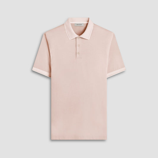 Bugatchi Solid Polo Shirt Sand