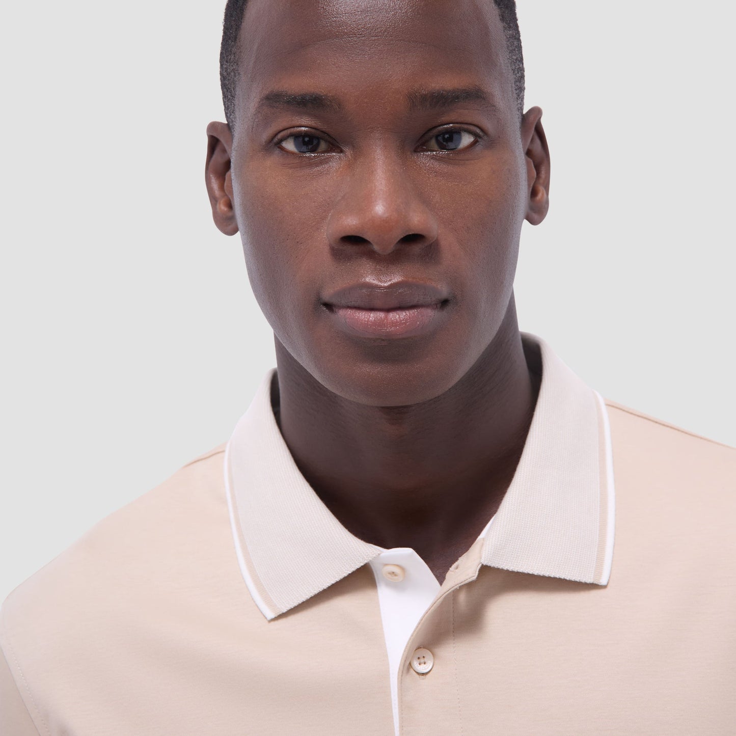 Bugatchi Solid Polo Shirt Sand